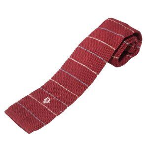 Dior Vintage Red Rooster Knit Tie